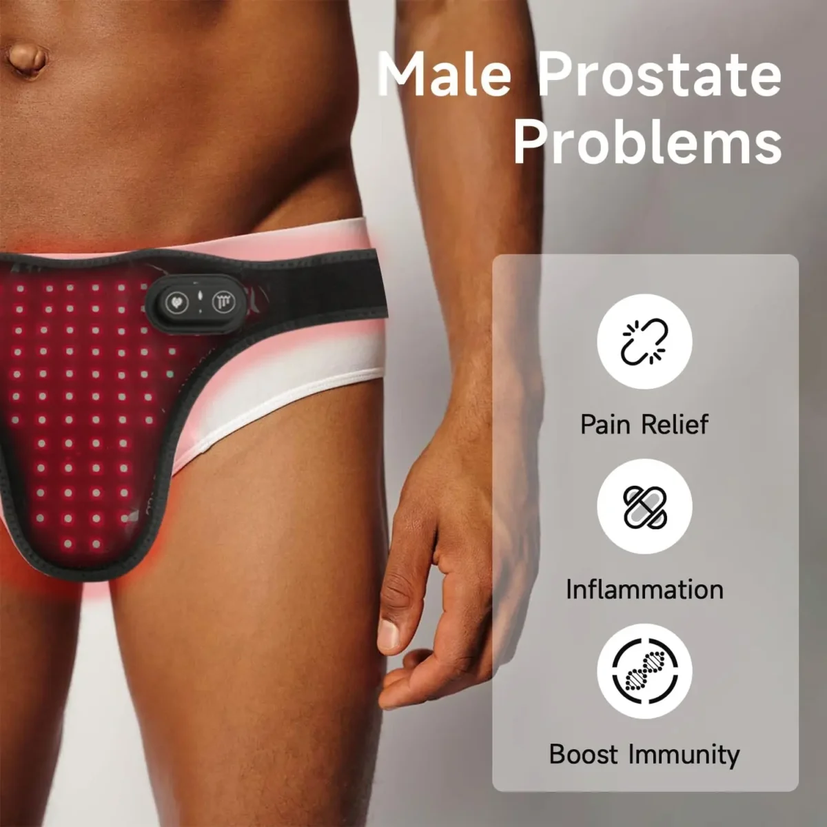 Red Light Therapy for Male Wellness,Rechargeable Wireless 660&850nm Near Infrared Light Therapy Pad for Prostate Therapy for Men - Image 6