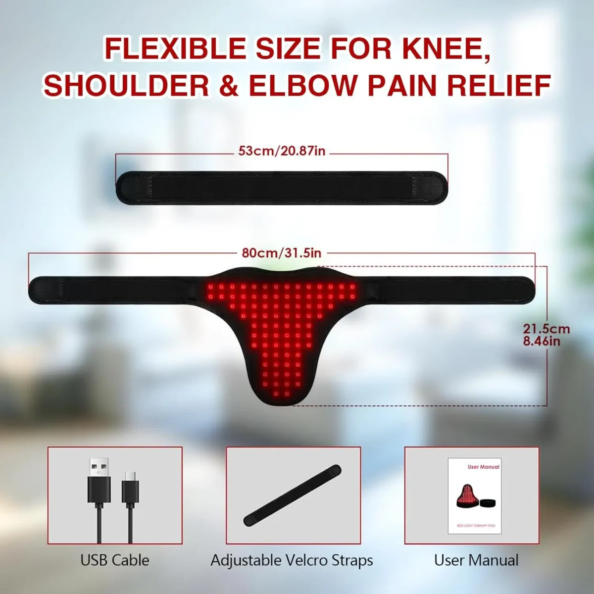Red Light Therapy for Male Wellness,Rechargeable Wireless 660&850nm Near Infrared Light Therapy Pad for Prostate Therapy for Men - Image 3